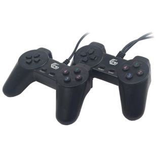 Джойстик ігровий Gembird JPD-UB2-01 (комплект 2шт), USB, чорний