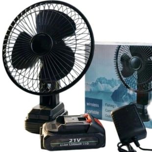 Вентилятор настільний LITHIUM BATTERY FAN LD-8 (АКБ, 2 швидкості)