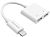 Переходник AUDIO Borofone BV11 Lightning - Lightning Power + Lightning Audio White