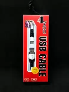 Usb-cable Type-C 4you Florida ( 2A, silicon, білий ) - НОВИНКА!