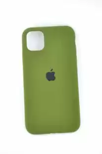 Чохол iPhone XS Max Silicon Case original FULL №64 olive green (4you)