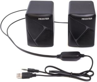 Акустика Maxxter CSP-U004RGB 2.0 (6 Bт) (підсвічування) Black