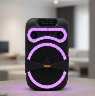 Портативна колонка MS-1201BT-W (USB+SD+Bluetooth+FM+дисплей+мікрофон) 50см*35см*25см Black