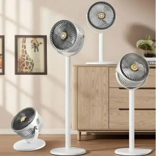 Вентилятор VERTICAL FAN S34 4в1 Grey (настольный/напольный, АКБ, 5 скоростей, Type-C)