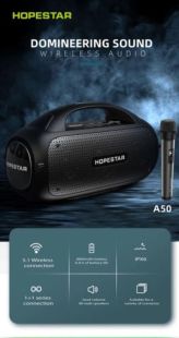 Портативная колонка HOPESTAR A50 80W Black