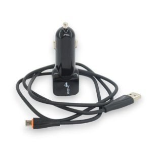 АЗУ 4you B1 (2100mAh - 100%, Long, 2 USB, Exclusive design) Black + Micro USB