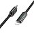 Cable Type-C/iPhone 5 HOCO U127 (круглий) Black