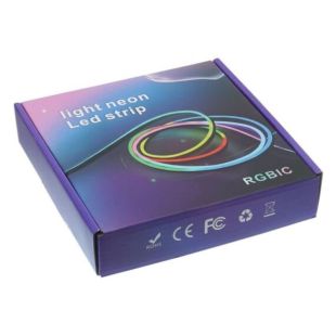 LED лента неоновая USB RGB 5V, IP 65, 2м,с Bluetooth и пультом, датчиком звука (М) - Цена Недели!
