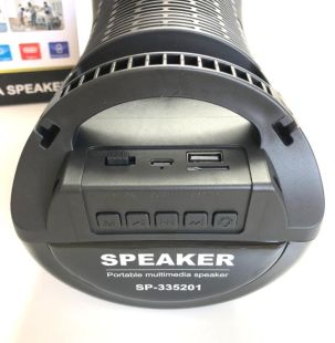 Портативная колонка SP-335201 black (светомузыка, 27 см)  (от 5шт - 5%)