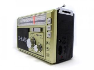Радіоприймач Golon RX-381 ( USB + SD ) Gold