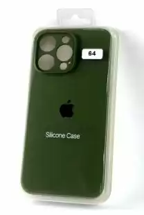 Чохол iPhone 15Pro Silicon Case original FULL Camera №64 olive green (4you)