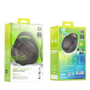 Портативная колонка HOCO HC24 (Bluetooth 5.2,LED,AUX,V disk,TF card,BT,FM) Black