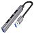 Hub HOCO HB26 4in1 (USB to USB3.0+USB2.0*3) Grey