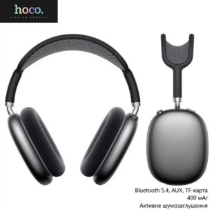 Bluetooth-гарнітура HOCO W65 Plus (Bluetooth 5.3, монітори) Deep space gray