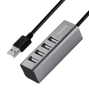 Hub HOCO HB1 4 порта Grey (USB2.0)