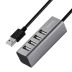 Hub HOCO HB1 4 порта Grey (USB2.0)