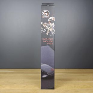 Килимок Gembird MP-GAME-L (у коробці) чорний (тканинний, прогумований) (400*450мм)