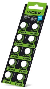 Батарейка Videx AG13 (LR44, 10 на блістері)