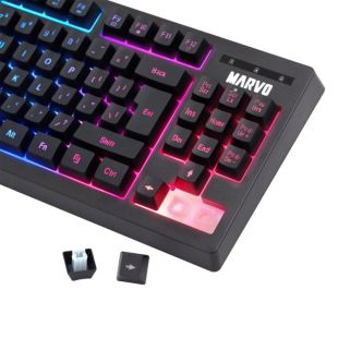 Клавіатура дротова MARVO K607 (USB, з підсвічуванням) Black
