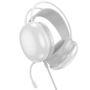 Гарнитура HOCO W109 (микрофон,LED) (Мониторы) White