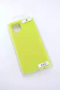 Чохол Samsung A42 5G Silicon Original FULL №8 Yellow (4you)