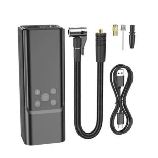 Автомобильный аккумуляторный компрессор HOCO ZP7 Black (М)