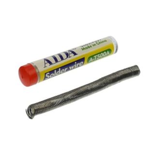 Припой Aida A-T500A (0.8 x 2500 мм, 10 гр, Sn 63%, Pb 37%) (M) 
