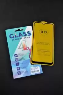 Захисне скло Samsung A21 / A215 (2020) Full Glue 2.5D (0.3mm) Black 4you
