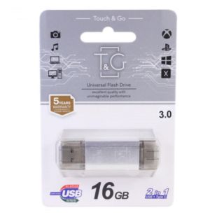 Usb 3.0 16Gb T&G 009 Star series (Type C 2.0) Silver