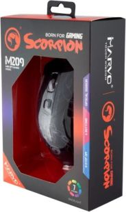 Миша провідна MARVO M209 (ігрова, Led) Black