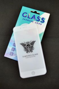 Захисне скло iPhone 6 Matte with shiny edge White 4you ТОП Якість!