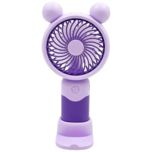 Вентилятор ручной MINI FAN SD-88 (подставка для телефона, 3 режима) Violet
