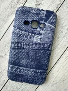 Чехол Lenovo A2020 Silicon (плотный) "Jeans" blue "Акционная цена"