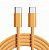 USB-C-cable iPhone 17 ProMax Type-C-Type-C 60W Model MUF72ZM/A 1m (тканевый) Orange