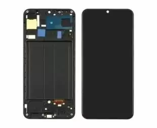 LCD Samsung A30 / A305 ( 2019 ) з чорним тачскрін + корп. рамка OLED ( М ) 