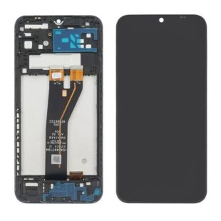 LCD Samsung A14/146B (2023) із чорним тачскрином + корпусна рамка чорний шлейф REV - V04 (М) 