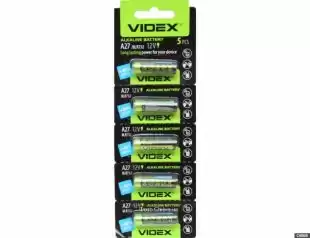 Батарейка Videx A27 (5 на блістері, 50 в упаковці)