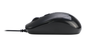 Мышь проводная 4you M2 black (Тихая, 4кн, 800-1600DPI, 12мес гарантия) (от 5шт - 5%)