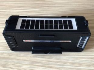 Радіоприймач Golon RX-S2618BTS (Bluetooth, USB, microSD. сонячна батарея, ліхтарик) Black
