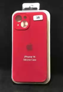 Чохол iPhone 14 Silicon Case original FULL Camera № 35 rose red ( 4you )