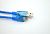 Usb-cable V3 / Ministes USB 0.3m ( Силіконовий ) Blue