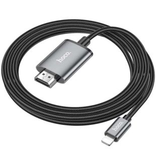 Переходник HOCO UA27 Lightning-HDMI 2m Grey