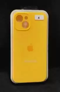 Чохол iPhone 14Plus Silicon Case original FULL Camera № 4 yellow ( 4you ) 