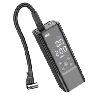 Автомобильный аккумуляторный компрессор HOCO ZP7 Black (М)