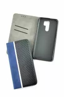 Flip Cover for Huawei P40 Lite E/Y7P (2020) Carbon Blue / black (4you)