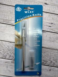 Скальпель Knife Set 6 in 1 ручка с 6-ю лезвиями синяя упаковка (W) 