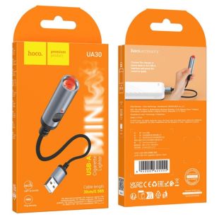 Прикурювач HOCO UA30 USB mini cigarette lighter Black