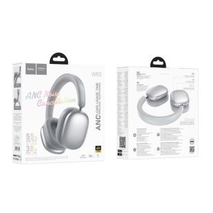 Bluetooth-гарнітура HOCO W63 (Bluetooth 5.3) Silver (Монітори)