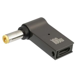 Адаптер для зарядки ноутбуков Type-C-DC 5.5-1.7 100 W (М) 47104 - Цена Недели!