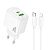 СЗУ-USB HOCO CS54A PD20W+QC3 3A (1 Usb/1Type-C) + кабель Type-C-iPhone 5 White блістер
